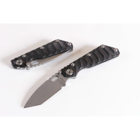 Strider Classicial T head folding knife wave black color G10 handle knife UD402266